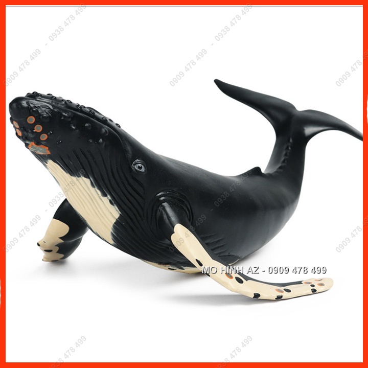 Mô Hình Cá Voi Lưng Gù Nhựa Mềm Size Lớn - 4706.2
