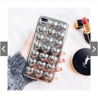 Ốp iphone - Ốp lưng Buble ( Tim nổi bóng ) - cho iphone 6 6s 6Plus 6sPlus 7Plus 8Plus X
