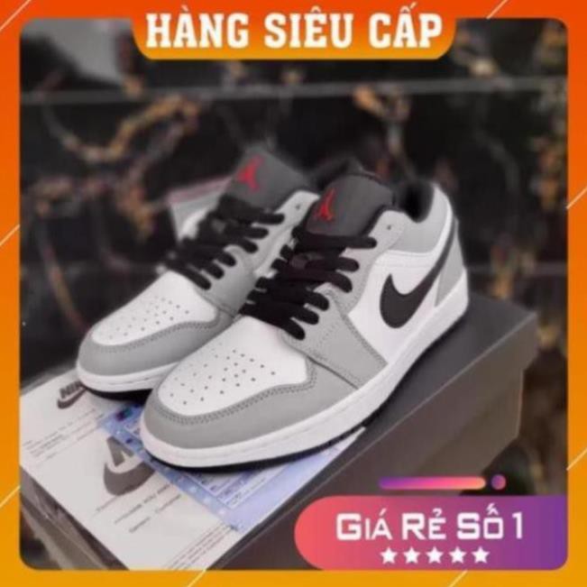 [FREESHIP- BẢO HÀNH 12 THÁNG] GIÀY THỂ THAO NAM NỮ JD XÁM CHỈ ĐỎ THẤP CỔ HOT TREND FULL BOX BILL | BigBuy360 - bigbuy360.vn