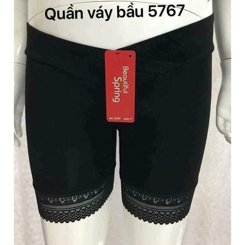 Quần Đùi Mặc Trong Váy Cho Mẹ Bầu Cạp Chéo cao cấp Spring, Chất Cotton Cực Đẹp