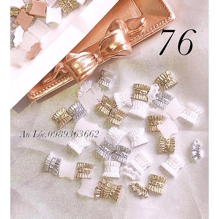 Charm nơ đính móng