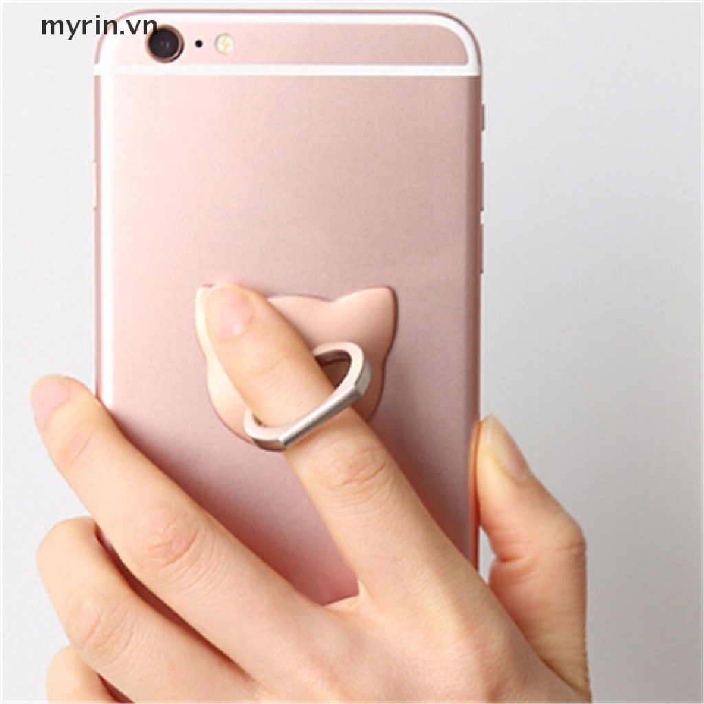 [myrin] Động Vật Giữ Mèo 360° Giá Đỡ Điện Thoại Dạng Nhẫn Đeo Tay Tiện Lợi