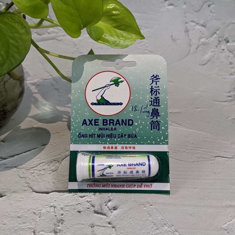 Ống Hít Mũi Hiệu Cây Búa - Axe Brand Inhaler Thông Mũi Nhanh Giúp Dễ Thở