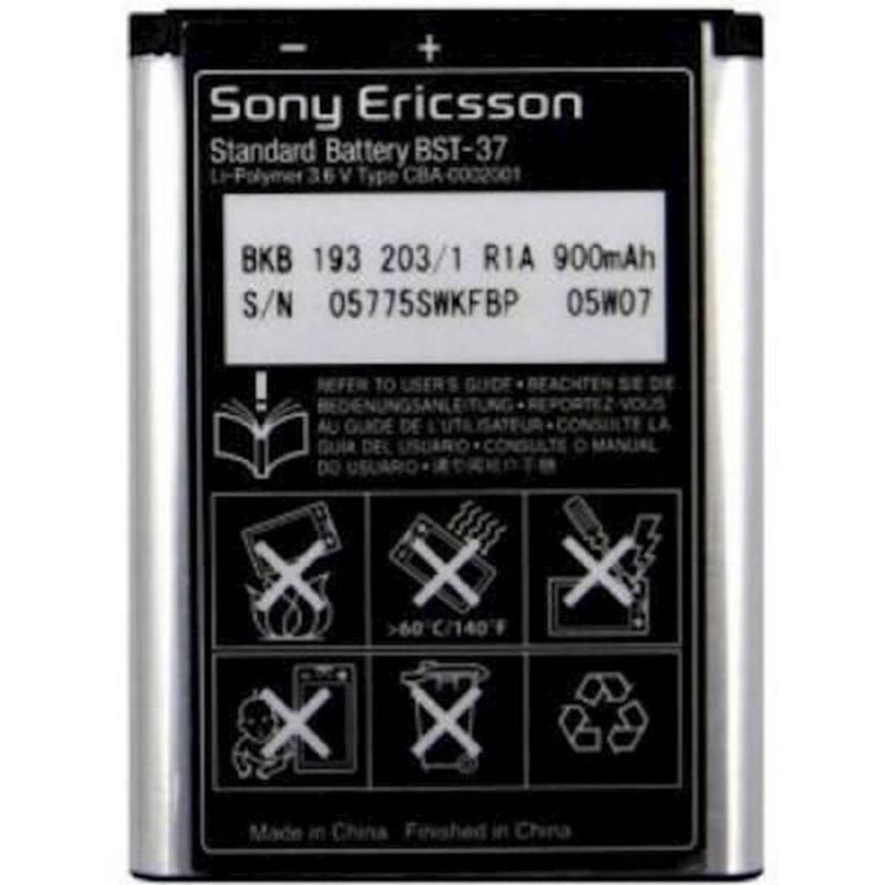 Pin Sony BST37 cho Sony Ericsson K750i W800i W810i K618 Z710 bảo hành 6 tháng.