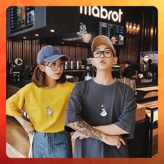 Áo thun tay lỡ form rộng thả tim - Unisex nam nữ đều mặc được