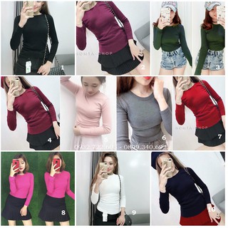 Áo Body Tay Dài Thun Gân