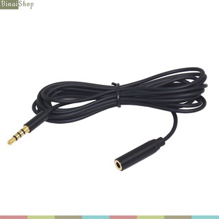 Transhine B1705 - Cáp Âm Thanh 2 Đầu 3.5 Mm 4 Vạch TRRS (Đực/Cái) Nối Dài Cho Micro Cài Áo, Tai Nghe (2m)