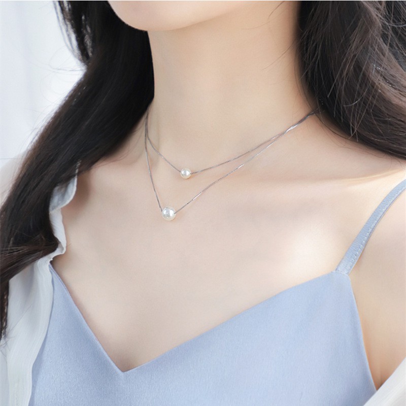 Vòng cổ nữ phối xích và hạt tạo nên sự độc đáo