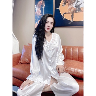 ĐỒ BỘ PYJAMA NỮ LỤA LATIN HÀNG THIẾT KẾ