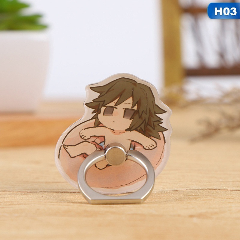 Móc xỏ ngón điện thoại in hoạt hình dễ thương