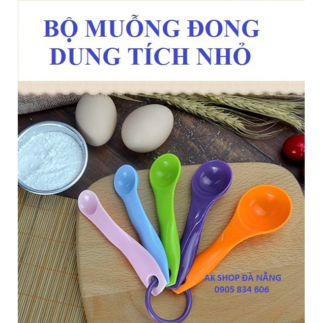 SET 5 MUỖNG ĐONG NHỰA NHỎ