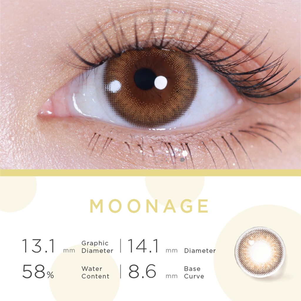 Set 10 kính áp tròng MOODY MOONAGE Teenage Daydream Collection 1 14.1mm dành cho nữ