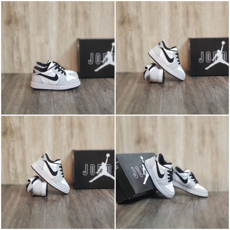 Giày Thể Thao Nike Air Jordan X Dior Cổ Thấp Màu Xám Thời Trang Cho Bé