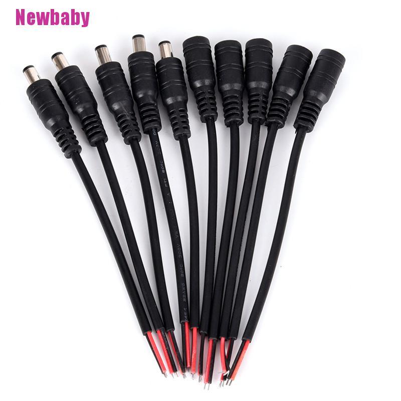 Set 5 CặP ĐầU CắM ĐầU CắM Sang Lỗ CắM 5.5x2.1mm Chuyên DụNg