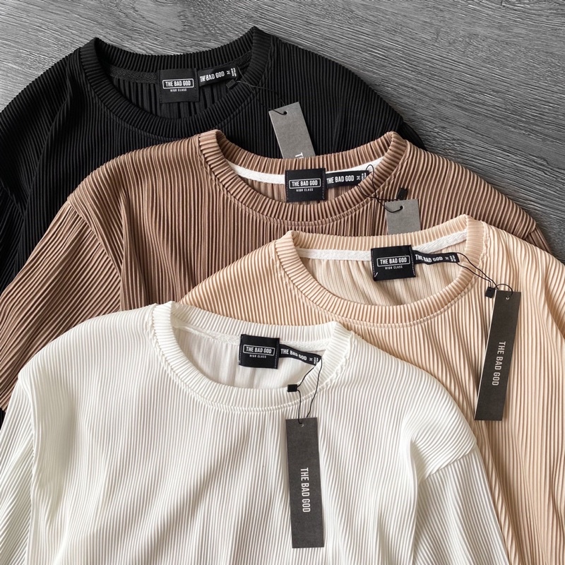 Áo thun basic cao cấp MSW Town , Áo phông xếp ly nam nữ | BigBuy360 - bigbuy360.vn