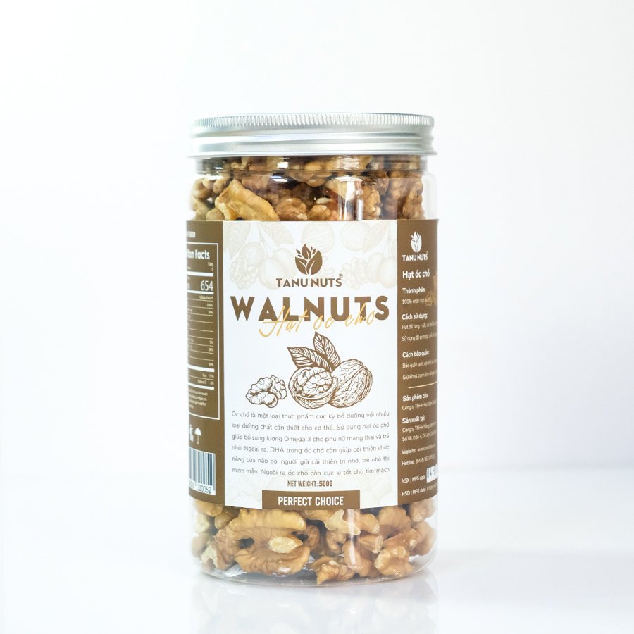 Nhân hạt óc chó vàng Chile TANU NUTS giàu dinh dưỡng tốt cho mẹ và bé