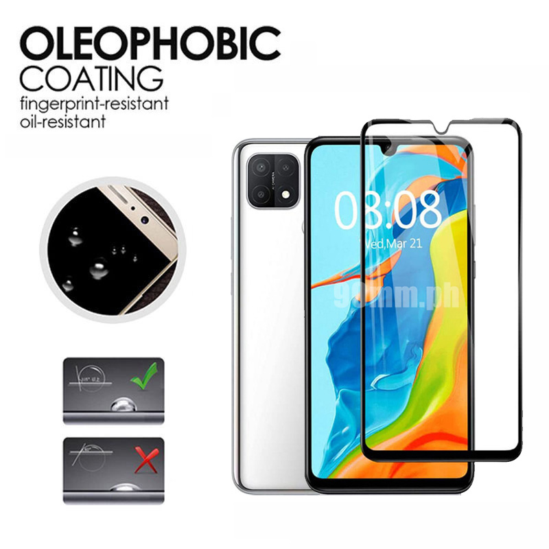 Kính cường lực dán bảo vệ màn hình điện thoại cho OPPO A15 Tempered Glass OPPO Reno 4 5 Pro A15s A53 A5 A9 2020 A52 A72