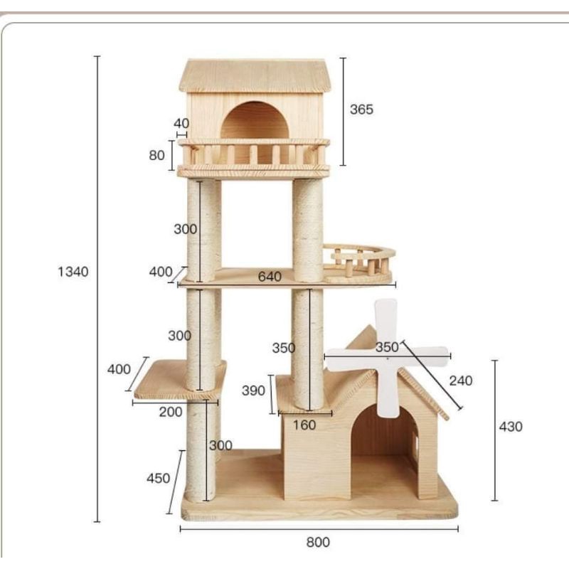 Cattre cho mèo, nhà tầng cho mèo siêu đẹp