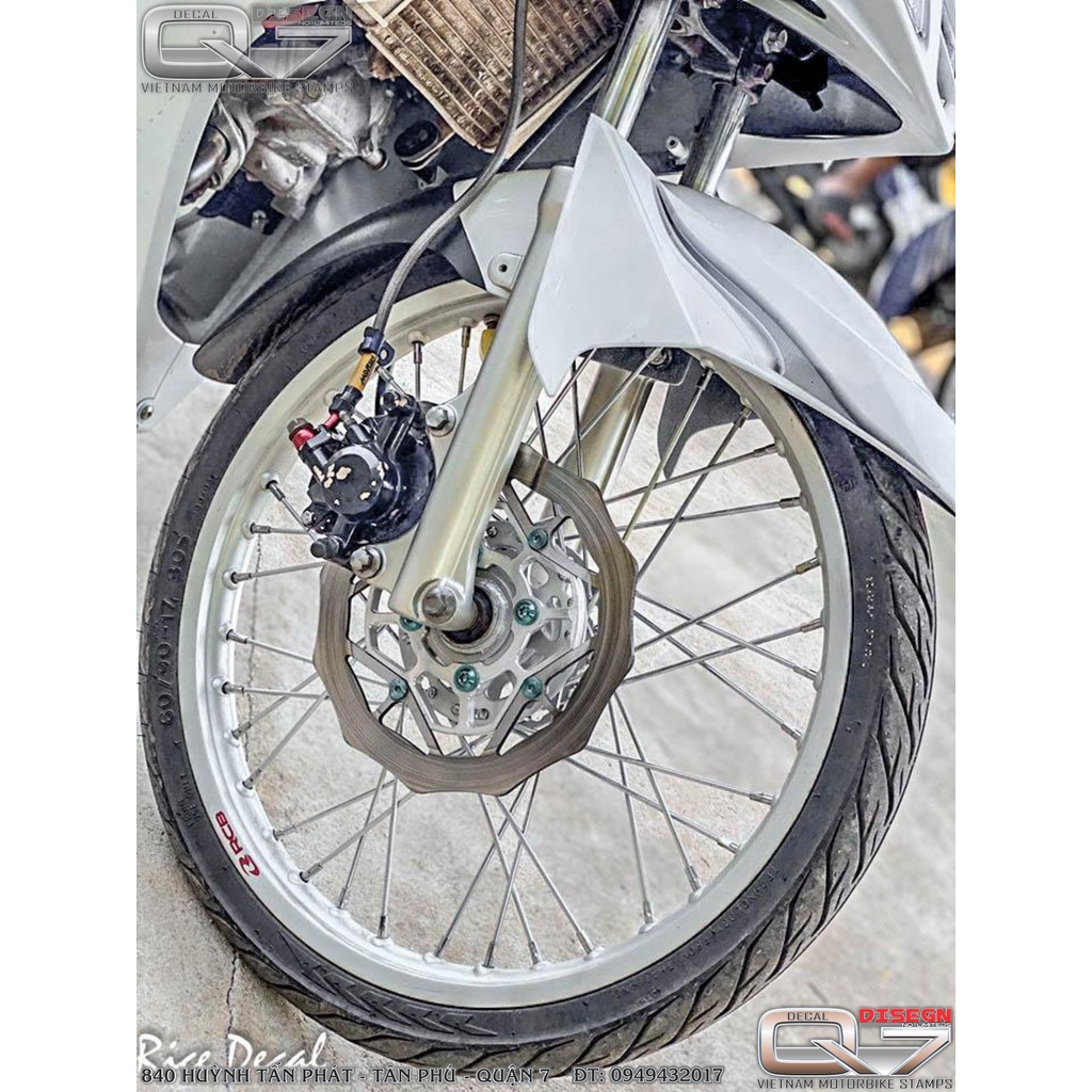 TEM RỜI EXCITER 2010 LỬA - XE TRẮNG