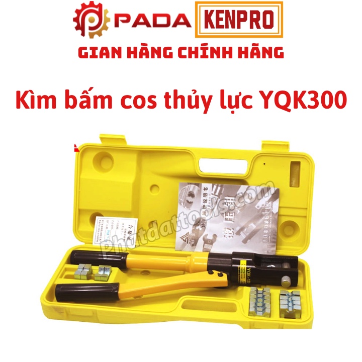 Kìm Bấm Đầu Cos Thủy Lực YQK300-Kìm Ép Cos Thủy Lực YQK300-Bảo Hành 6 Tháng