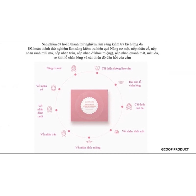 Mặt nạ Gel nâng cơ  trẻ hoá da CareCella  Korea,xoá nếp nhăn,rãnh cười