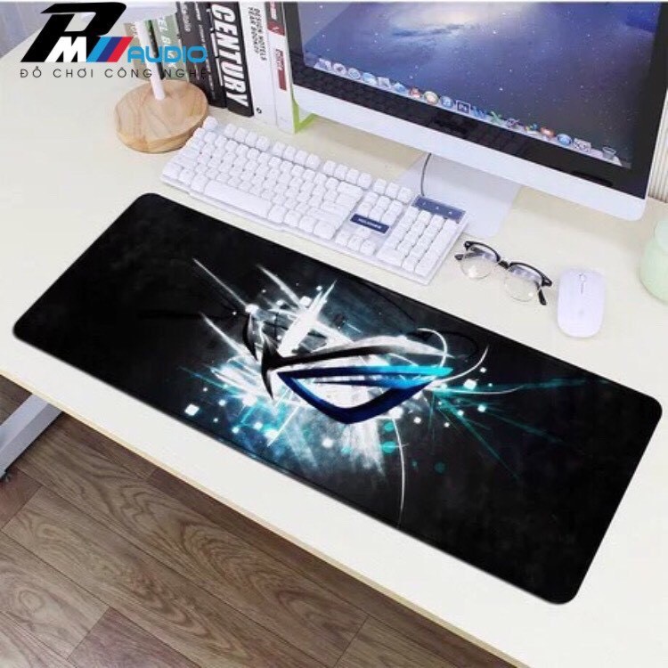 Lót chuột cỡ lớn, bàn di chuột ASUS ROG size lớn,800x300x2mmđế chống trượt tốt, di chuột êm ái [Full Box]