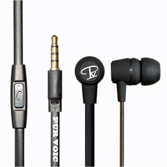 [FREESHIP] Tai nghe nhạc Pur Voic F10 (Màu Vàng) có nút đàm thoại