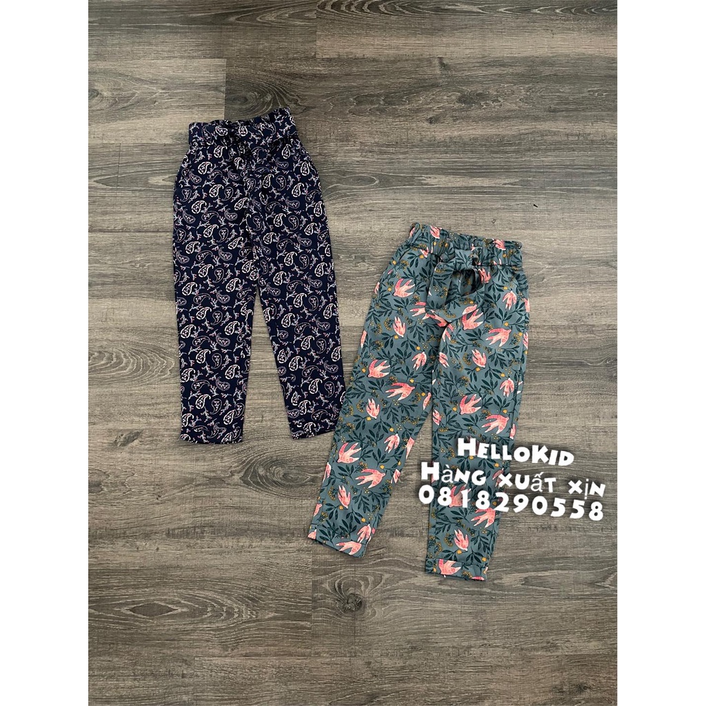 Q170 - Quần baggy lanh tape bé gái