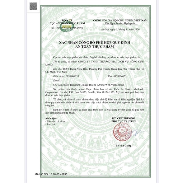 Viên Uống Bổ Não GINKGO BILOBA 340 Viên Của Mỹ