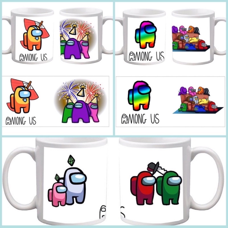 cốc hình Among us/ ly sứ Among us
