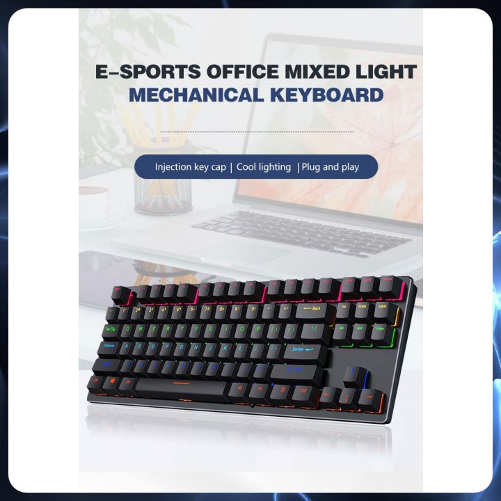 Bàn Phím Cơ Gaming K550 Blue Switch 10 Chế Độ LED Màu Cực Đẹp Chơi Mọi Tựa Game Trên Máy Tính Laptop PC