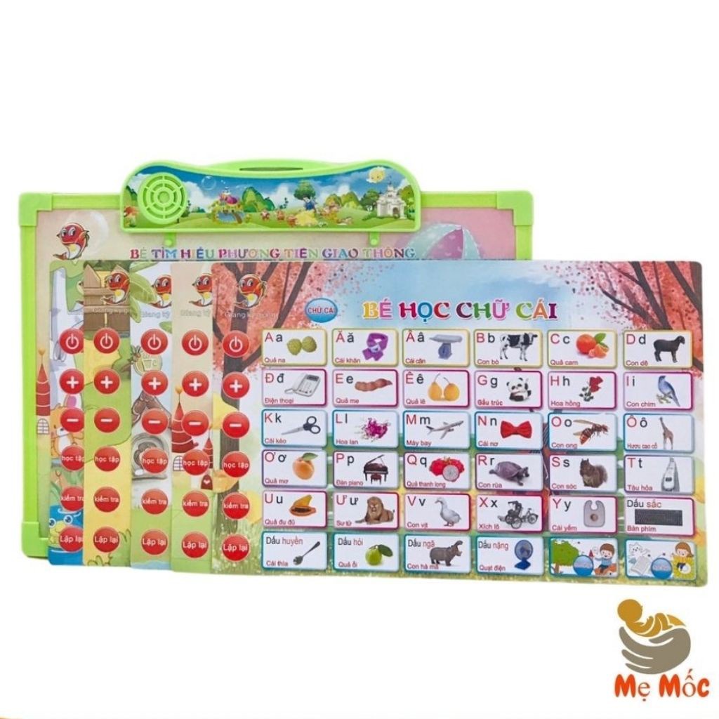 Bảng Học Điện Tử Thông Minh 5 tờ giúp con phát triển toàn diện