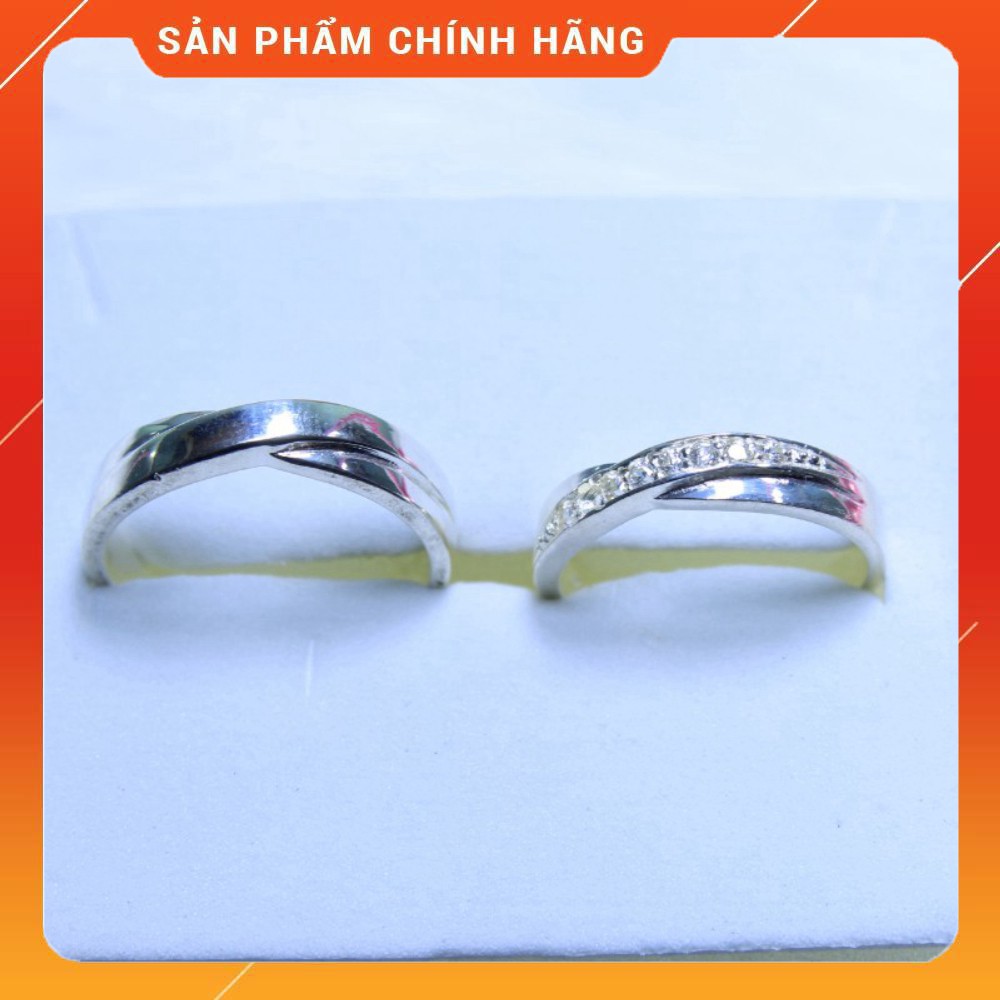 [BẠC 925] Nhẫn cặp đôi bạc giá rẻ ND001