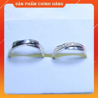 Nhẫn cặp đôi bạc giá rẻ nd001
