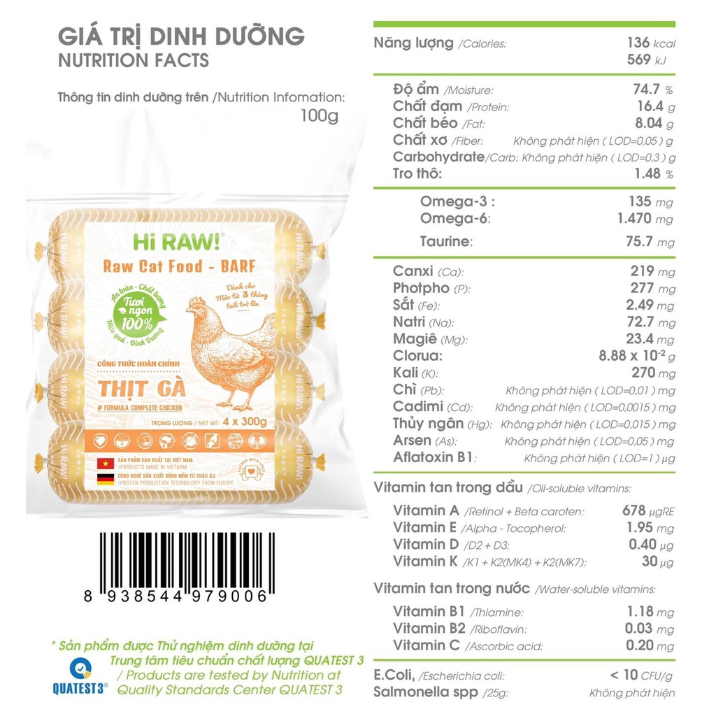 Hi Raw thức ăn tươi cho mèo - raw food cho mèo - mẫu mới 4.2023 | phinthecat