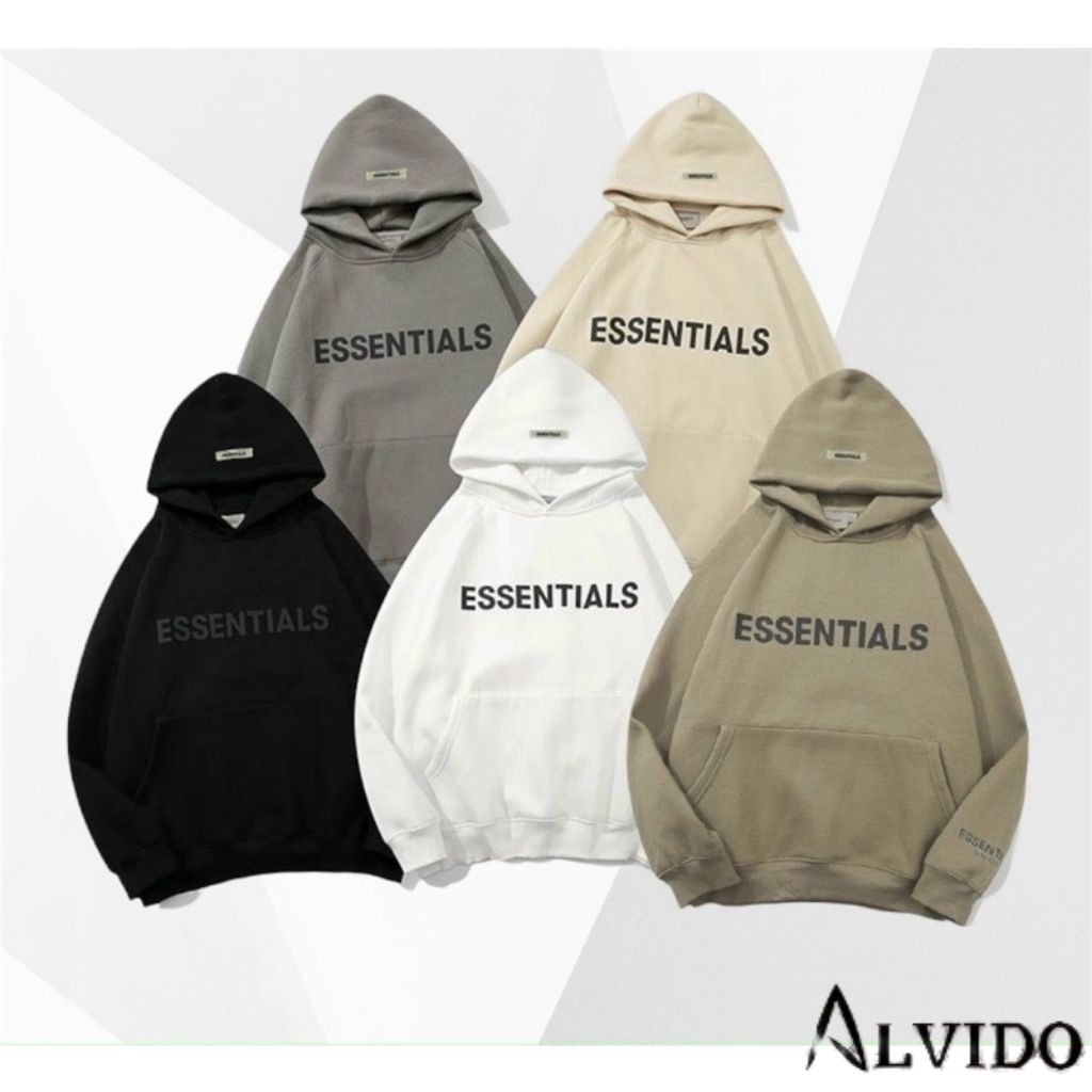 Áo nỉ hoodie Essentials In cao su nổi Hogoto shop , áo nỉ bông unisex nam nữ AN203