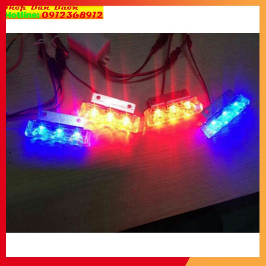 🌴🌴🌴 Đèn led police chớp cảnh sát màu xanh đỏ giá 1 cặp 🌴🌴🌴
