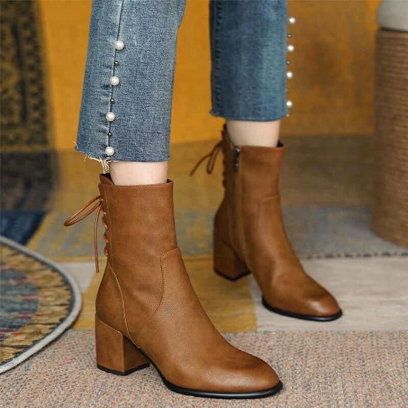 Boot nữ 2021 chanh sả 2 màu siêu hot-Hàng đẹp(Order)