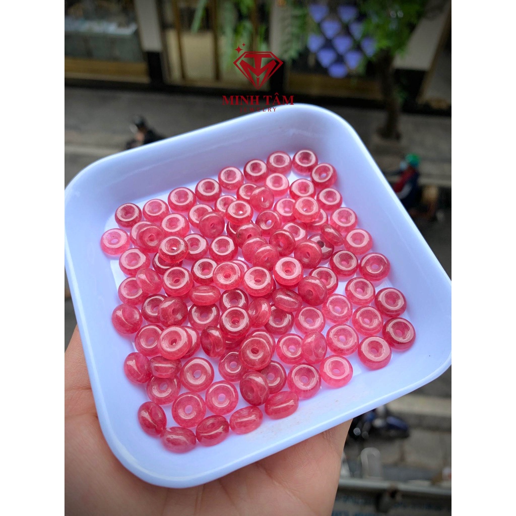 Vòng tay đồng điếu dâu tây đỏ có bán lẻ đồng điếu Minh Tâm Jewelry