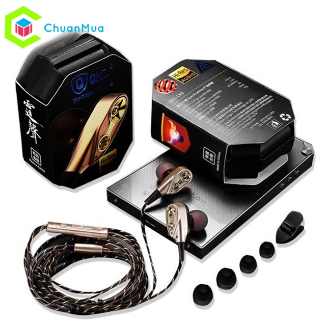 Tai Nghe Chống Ồn QKZ CK8 Âm Thanh Hifi Siêu Trầm, Có Mic, nghe nhạc, chơi game (FULL BOX)