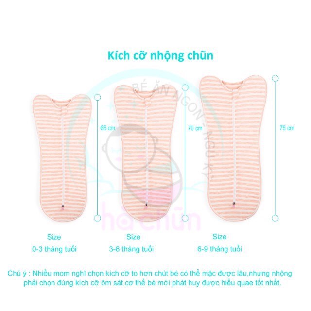 Kén ngủ cao cấp thiết kế mới cho bé-Chất coton co giãn 4c-Túi ngủ với túi thoáng khí(mua 2 nhộng giảm 10k)