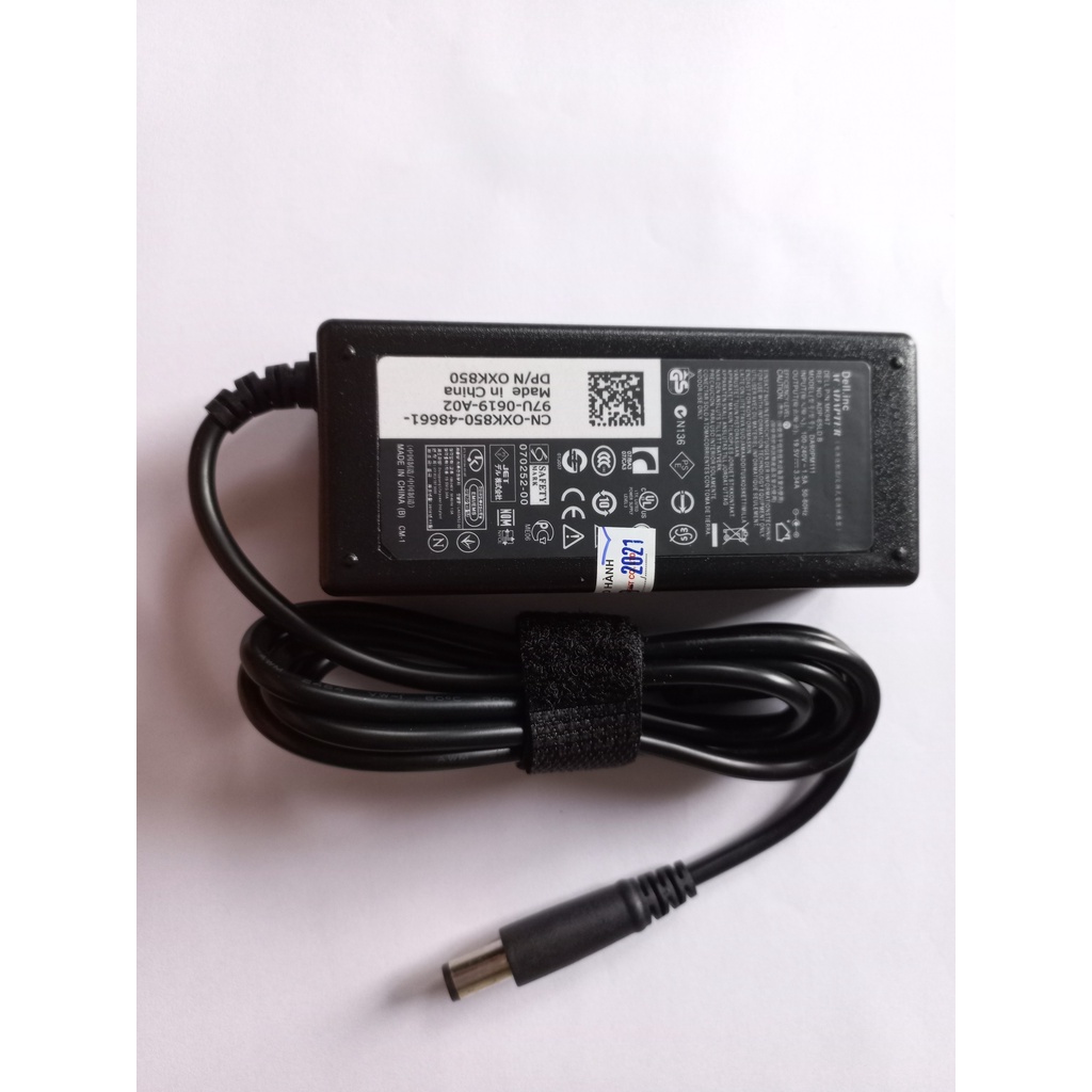 Sạc Laptop Dell 19.5V 3.34A 4.62A Chân To Đầu Kim Lớn 7.4mm Dây Sạc Máy Tính Dell 65W 90W Inspiron Latitude Ship Hỏa Tốc
