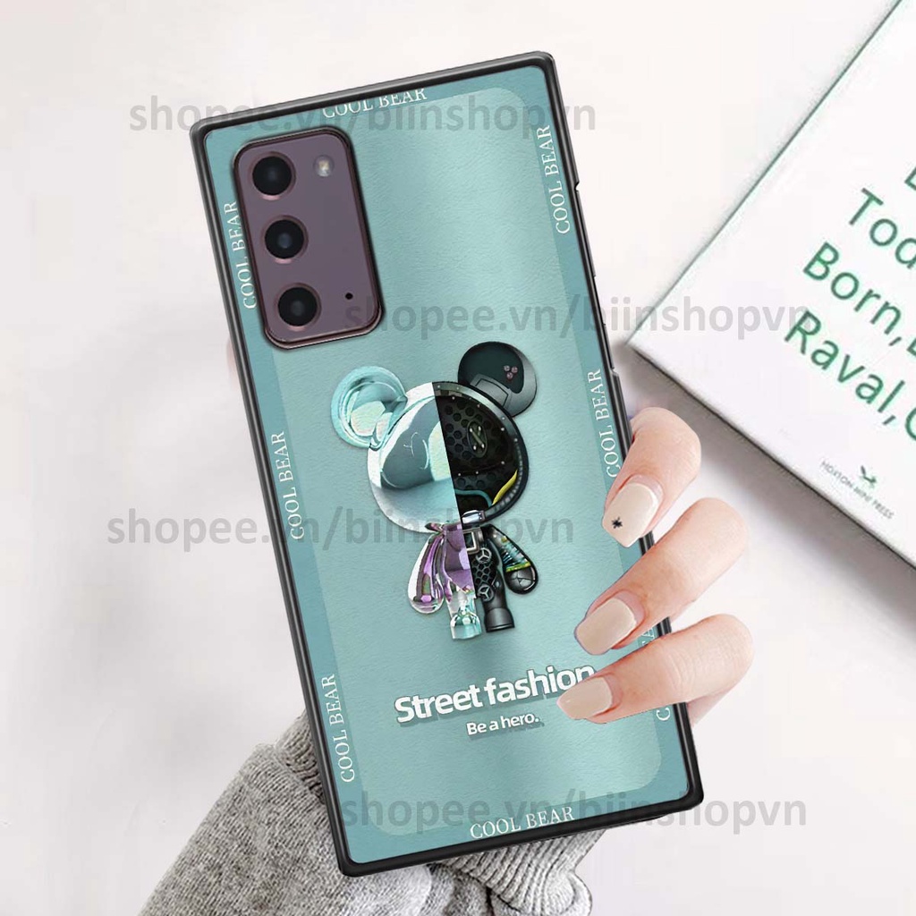 Ốp Samsung Note 20 hình gấu bear brick đẹp độc lạ, thời trang, cá tính
