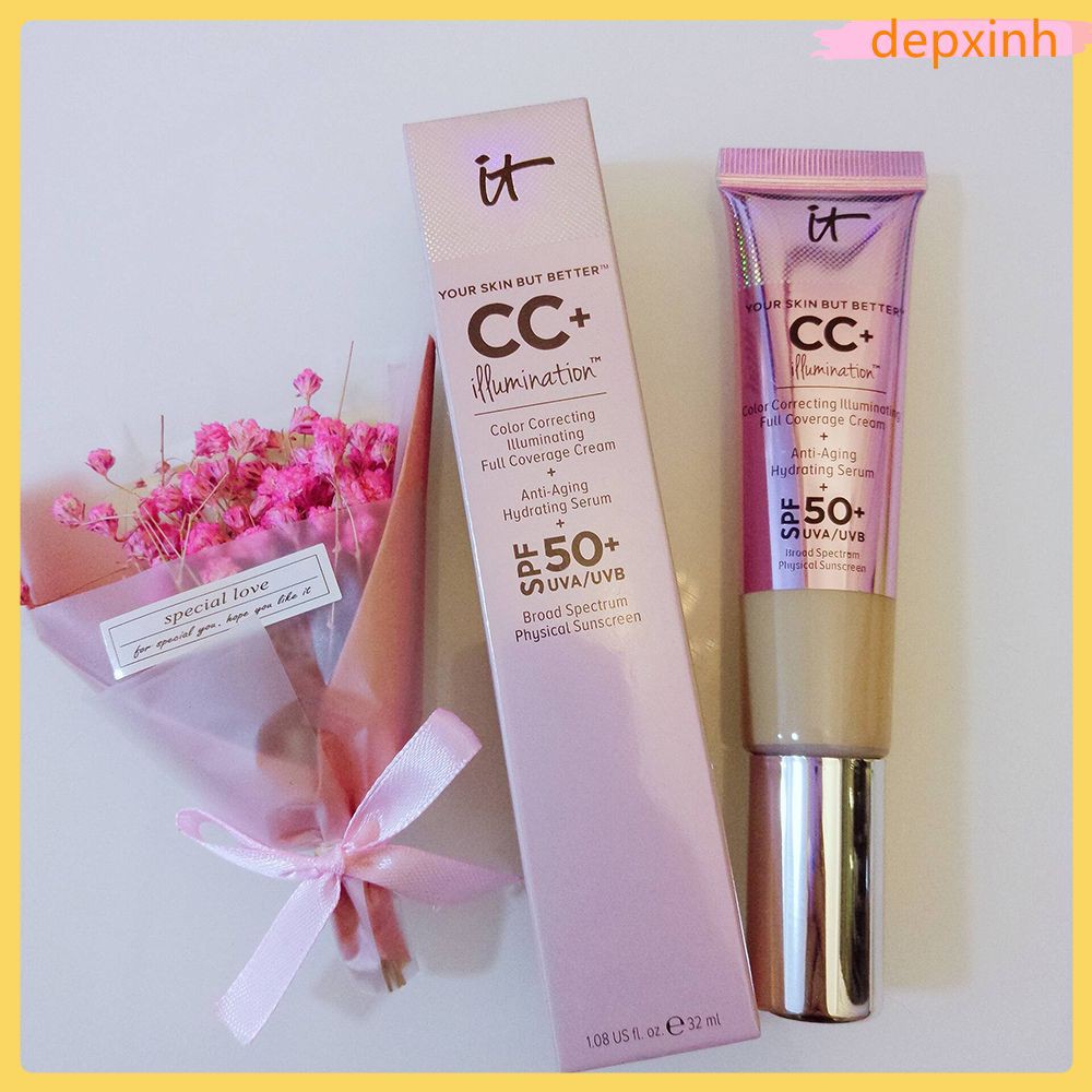 【Ready Stock】 32mL High light CC Cream SPF 50+ Makeup Face Base Liquid Foundation Make Up Moisturizing Whitening Cosmetics