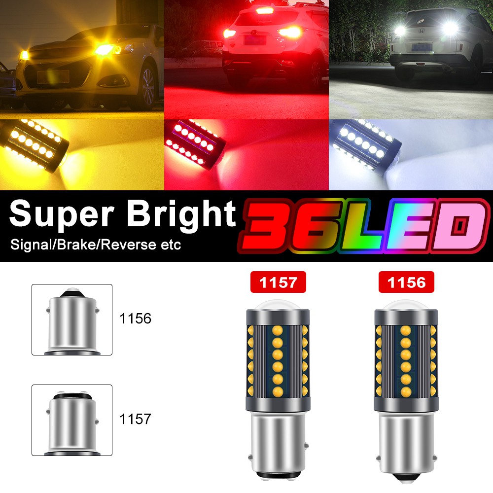 1 Bóng Đèn LED COB 36SMD 1156 BA15S P21W 1157 BAY15D Cho Đèn Phanh Xe Hơi
