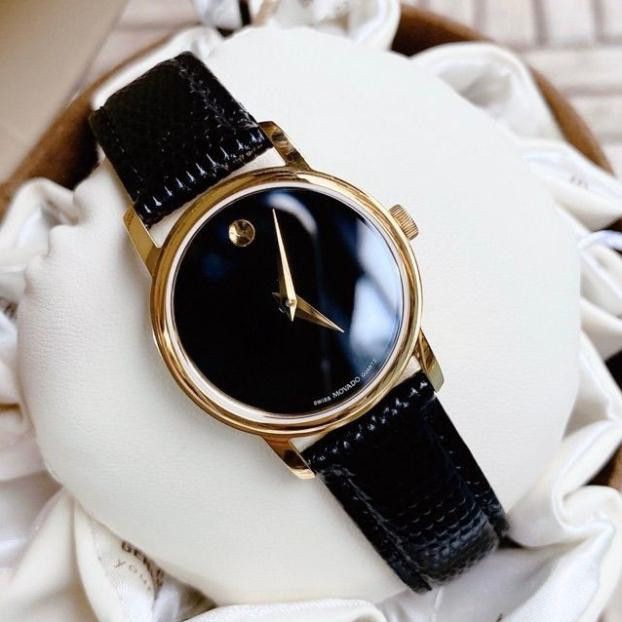 (Thẻ bảo hành 12 tháng) Đồng hồ Nam (nữ) Movado dây da cao cấp, kinh chống xước - Đồng hồ movado.97 | BigBuy360 - bigbuy360.vn