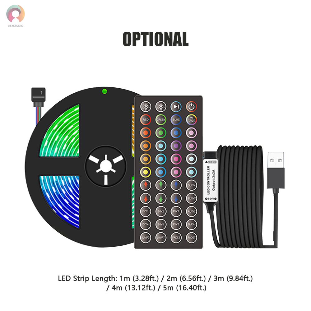 LED Strip Lights 16.4ft. Waterproof RGB LED Lights with IR Remote Control 20 Colors and DIY Modes 5050 Color Changing LED Tape Lights for Home Ceiling Party Festival