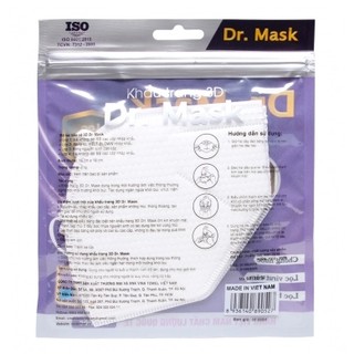 Túi Khẩu trang Dr.Mask 4 lớp 3D S2 3 chiếc