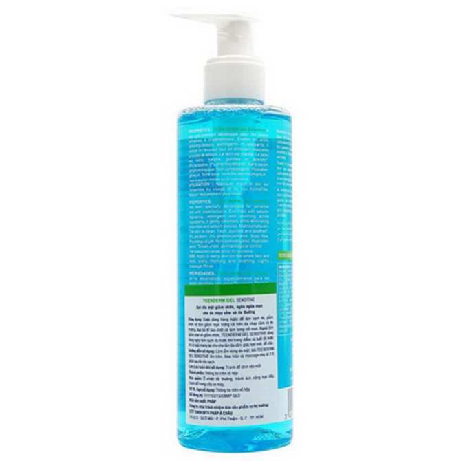 ISIS TEEN DERM GEL SENSITIVE - Gel rửa mặt giảm nhờn, ngừa mụn cho da nhạy cảm