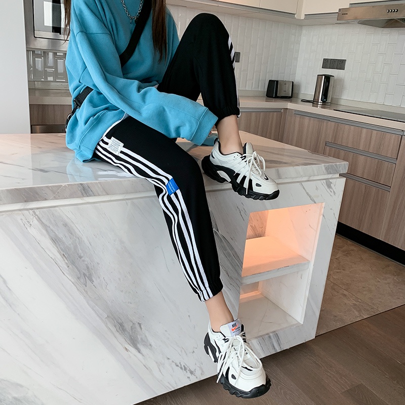 NRVP Quần Thể Thao Ống Rộng Phong Cách Thời Trang Hàn Quốc Dành Cho Nam Và Nữ